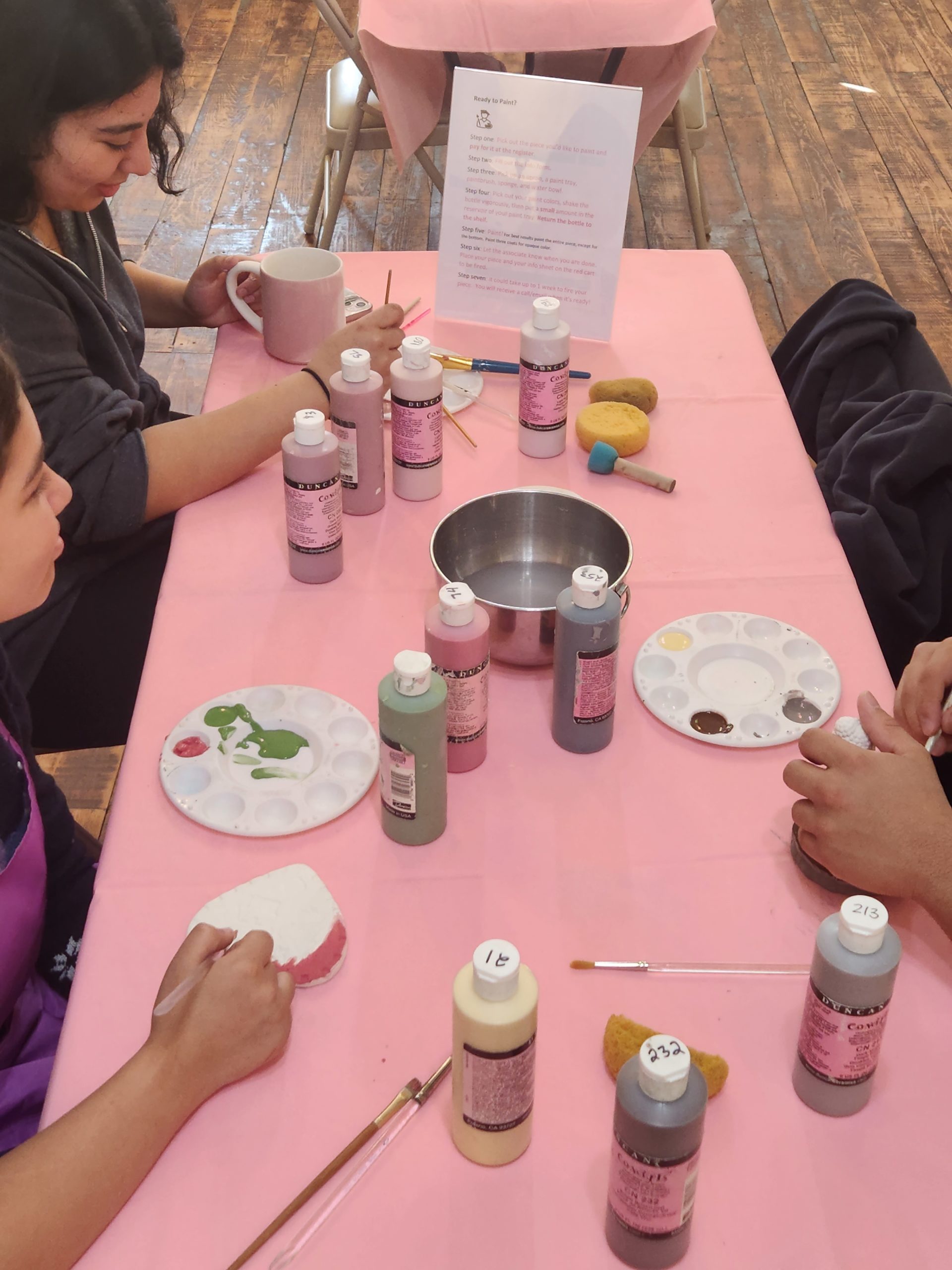 guided ceramic painting